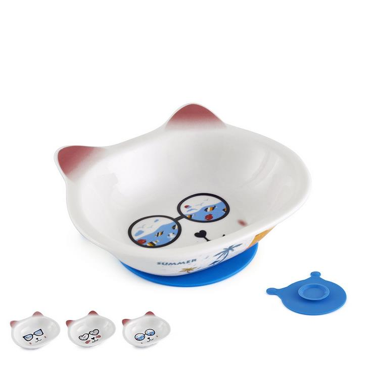 Ceramic Pet Bowl Large and Medium Size for Food and Water Pet Feeders Easy Clean with Free Placemat-heyidear