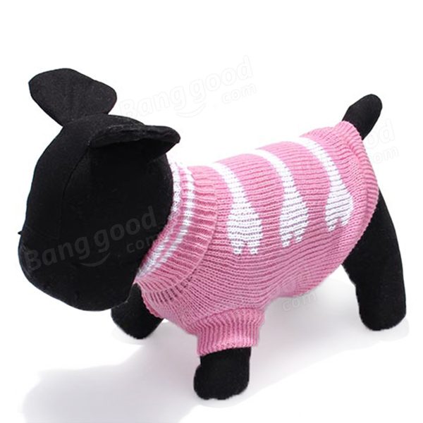 Three Bone Type Turtleneck Pet Dog Knitted Breathable Sweater Outwear-heyidear
