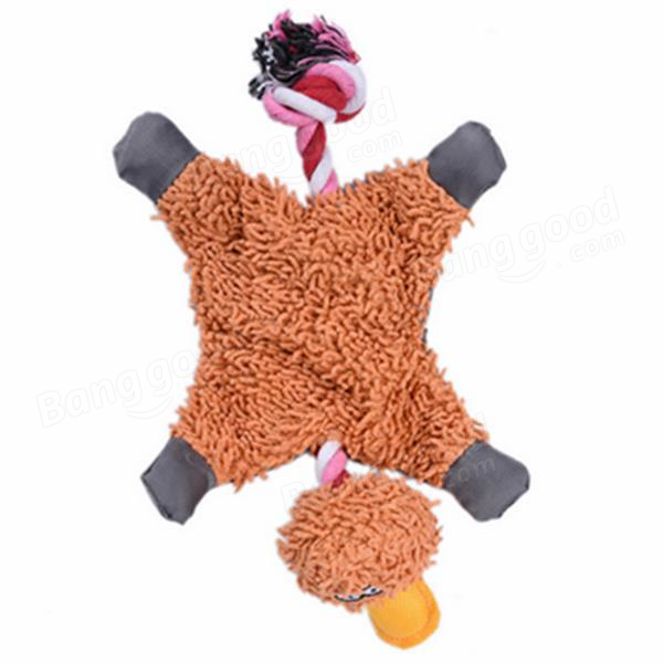 Pet Dog Knot Toy Cute Papa Duck Plush Chew Toy Durable Rope Toy Pet Supplies-heyidear