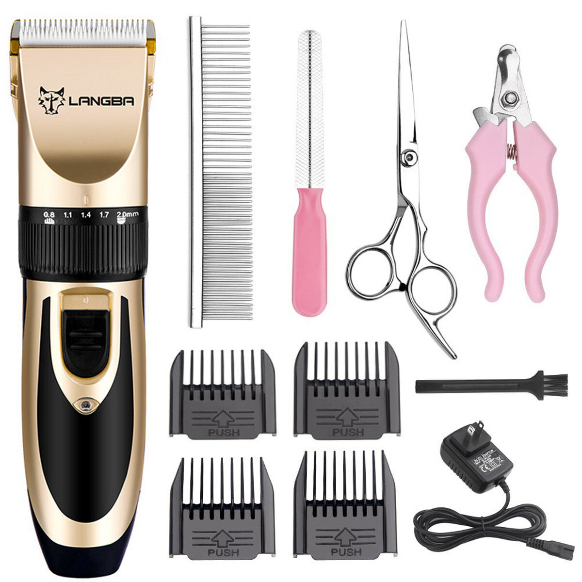Electric Hair Clippers Scissors&Shears Shaver Trimmer Grooming Cordless Cat Dog Hair Trimmer-heyidear