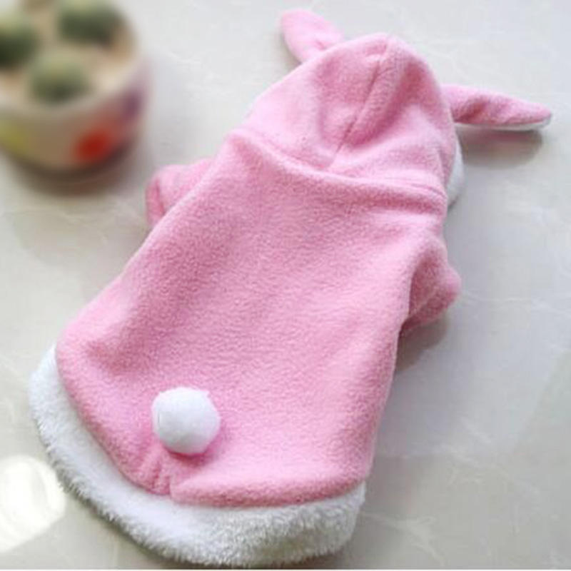 Christmas Pet Clothes Fashion Cute Rabbit Plush Dog Apparel Pet Hoodie Costume Winter  Clothing-heyidear