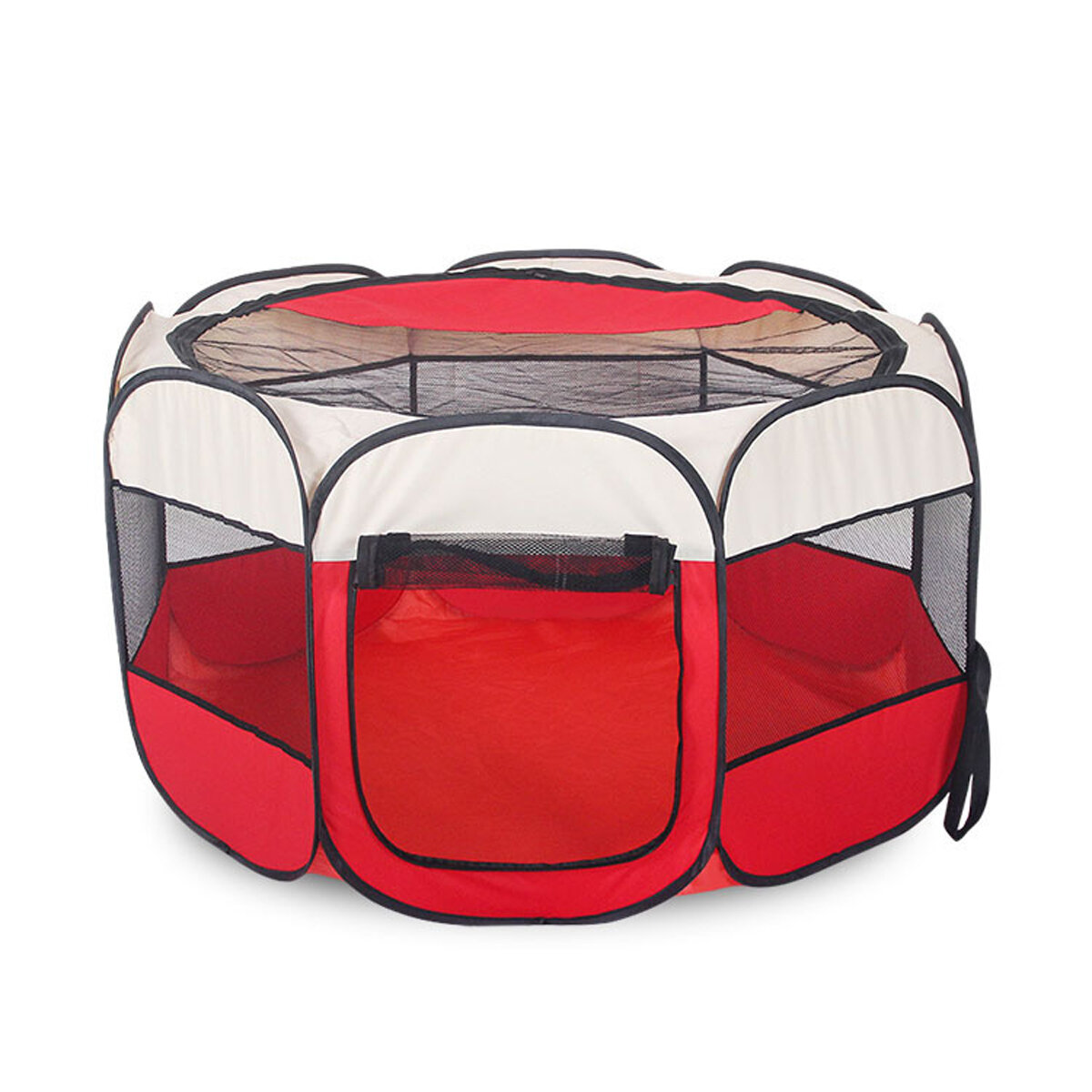 Pet Soft Playpen Foldable 8 Panel Tent Cage Portable Puppy Crate-heyidear