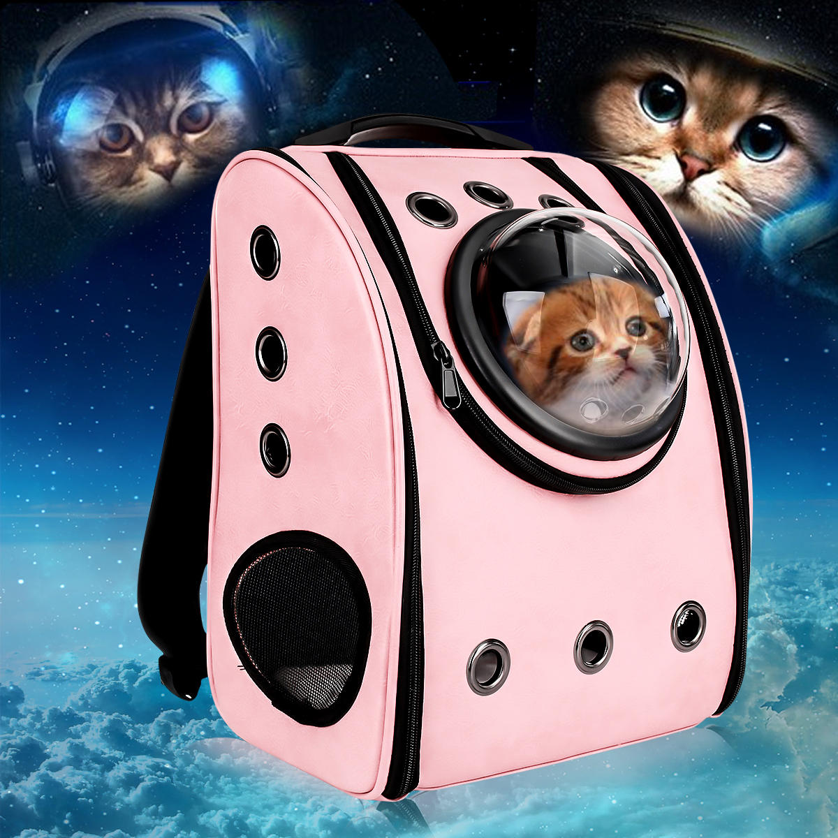 Astronaut Capsule Breathable Pet Puppy Cat Travel Bag Space Carrier Bag-heyidear