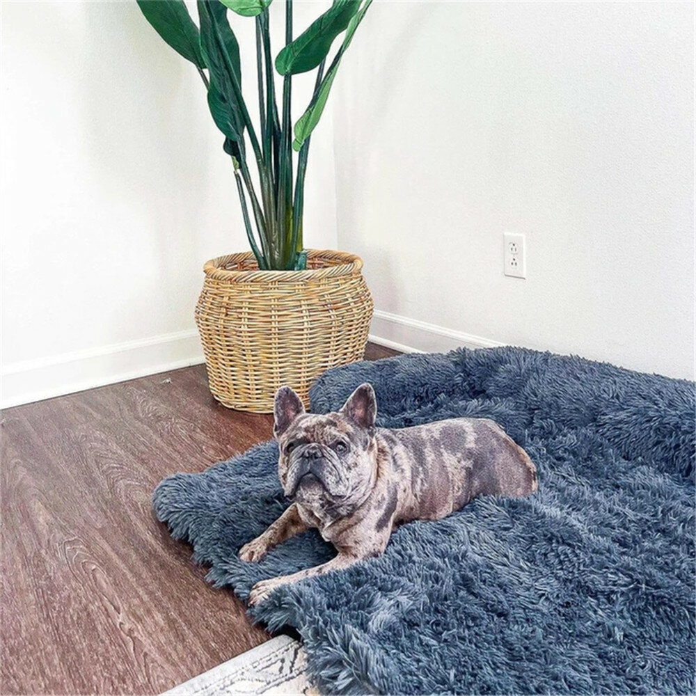 Large Dog Mat Sofa Dog Bed Pad Blanket Cushion Home Washable Rug Winter Warm Pet Cat Bed Mat For Couches Car Floor Protector-heyidear