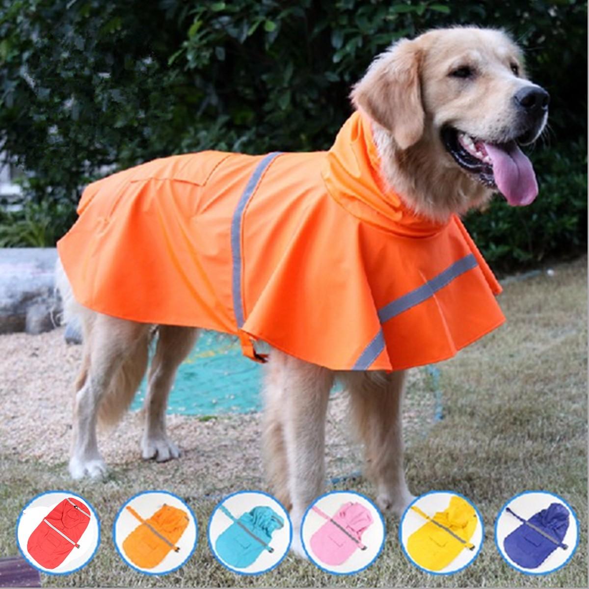 Pet Rain Coat Transparent Raincoat Outdoor Jacket Dog Puppy Clothes Waterproof-heyidear
