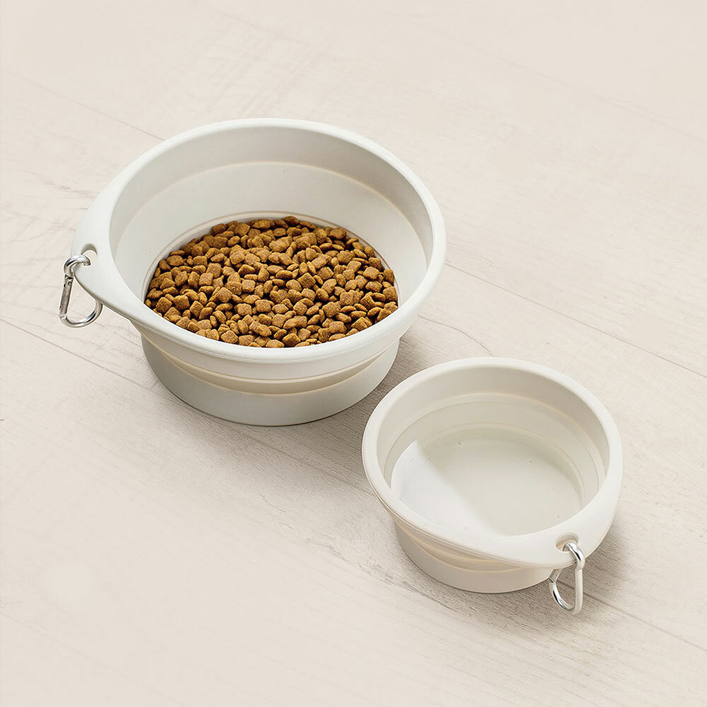 JJ-PE0013 Pet Dog Silicone Feeding Food Bowl Fordable Portable Water Feeder From-heyidear