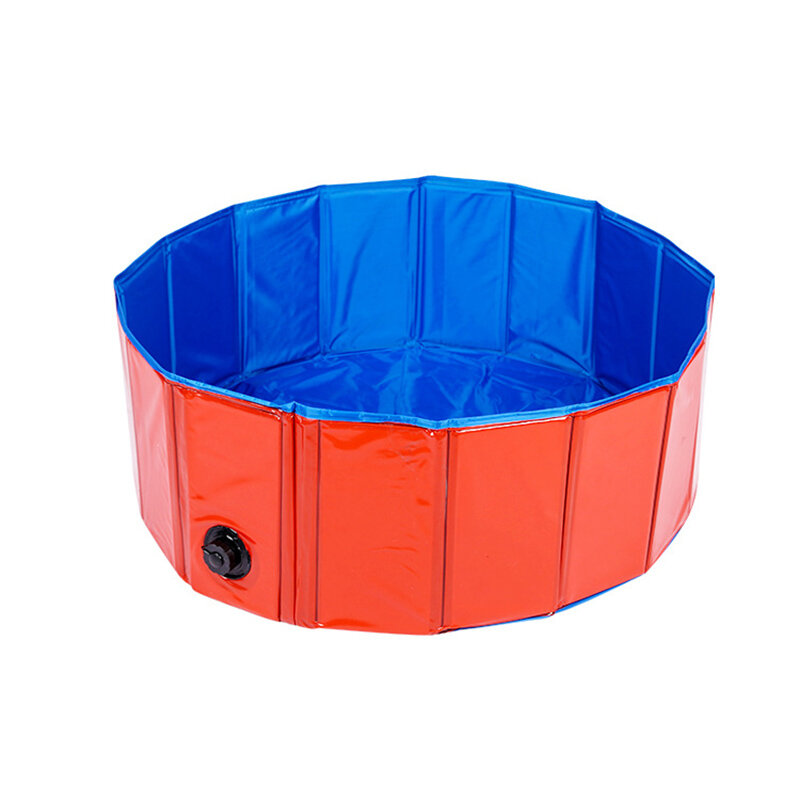 Foldable Dog Pool Pet Bath Inflatable Swimming Tub Collapsible Bathing Pool for Dogs Cats Kids Portable Durable PVC Composite Cloth-heyidear