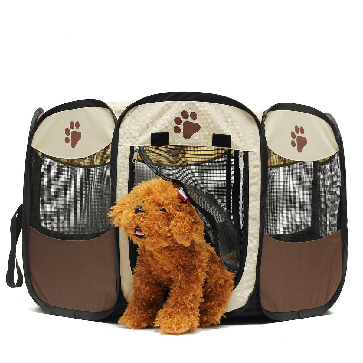 45cm Pet Dog Cat Playpen Tent Portable Exercise Fence Kennel Cage Crate-heyidear