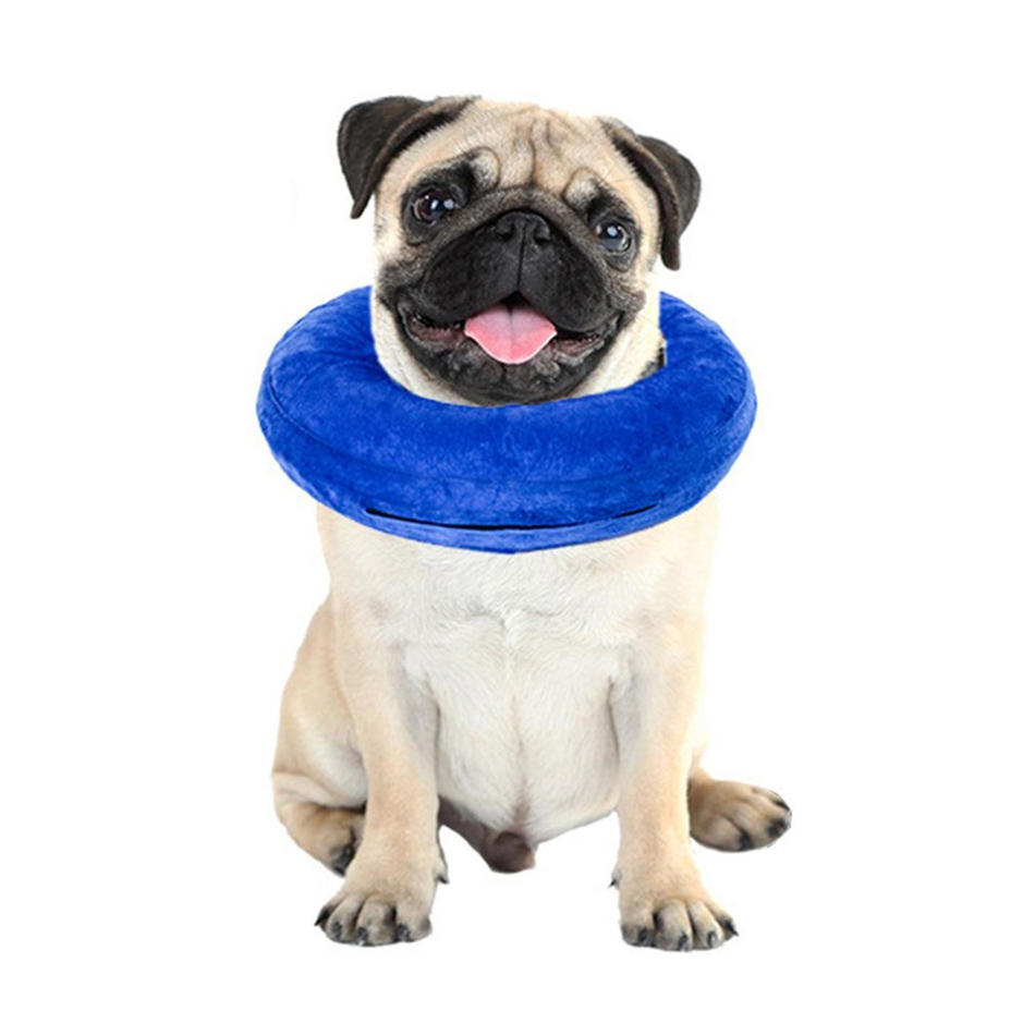 Inflatable Pet Collar for Dog Cat Wound Healing E-Collar Protection Cone Collar-heyidear