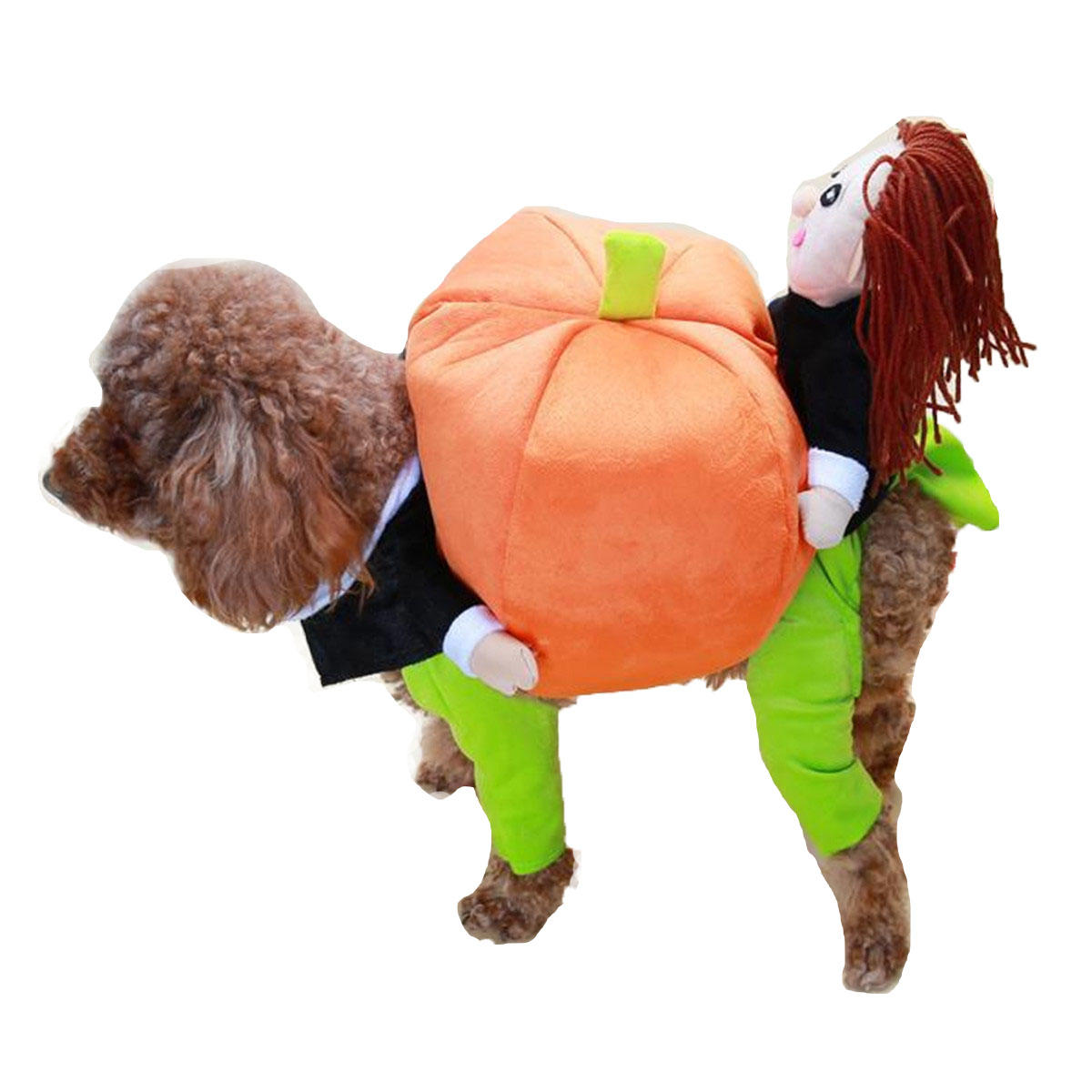 Funny Pet Dog Pumpkin Moveing Suits Pet Party Festival Apparel Clothing Costume Winter Clothes-heyidear