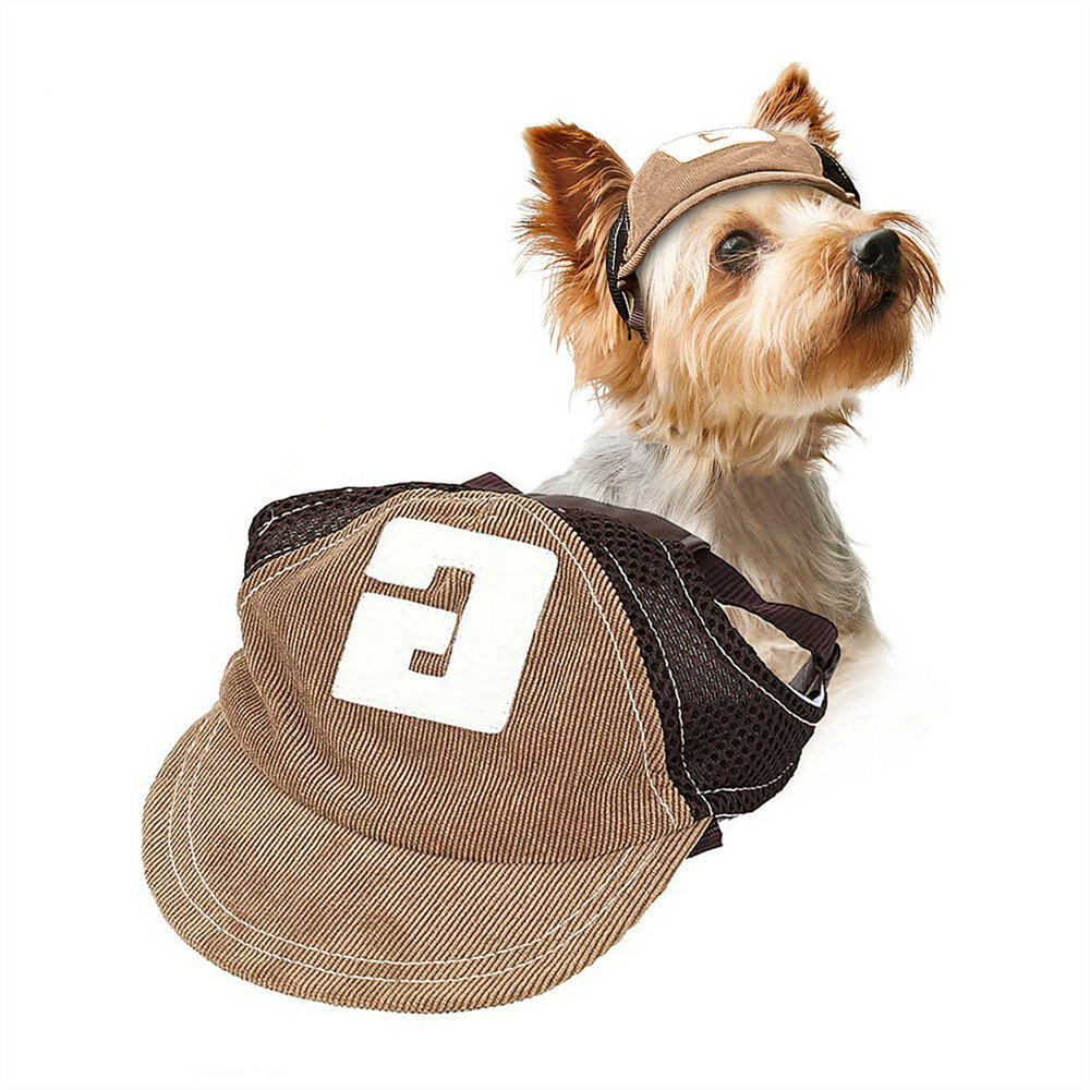 Adjustable Dog Sun Hat Outdoor Travel Baseball Hat Sun Protective Dog Hat Summer Pet Hat-heyidear