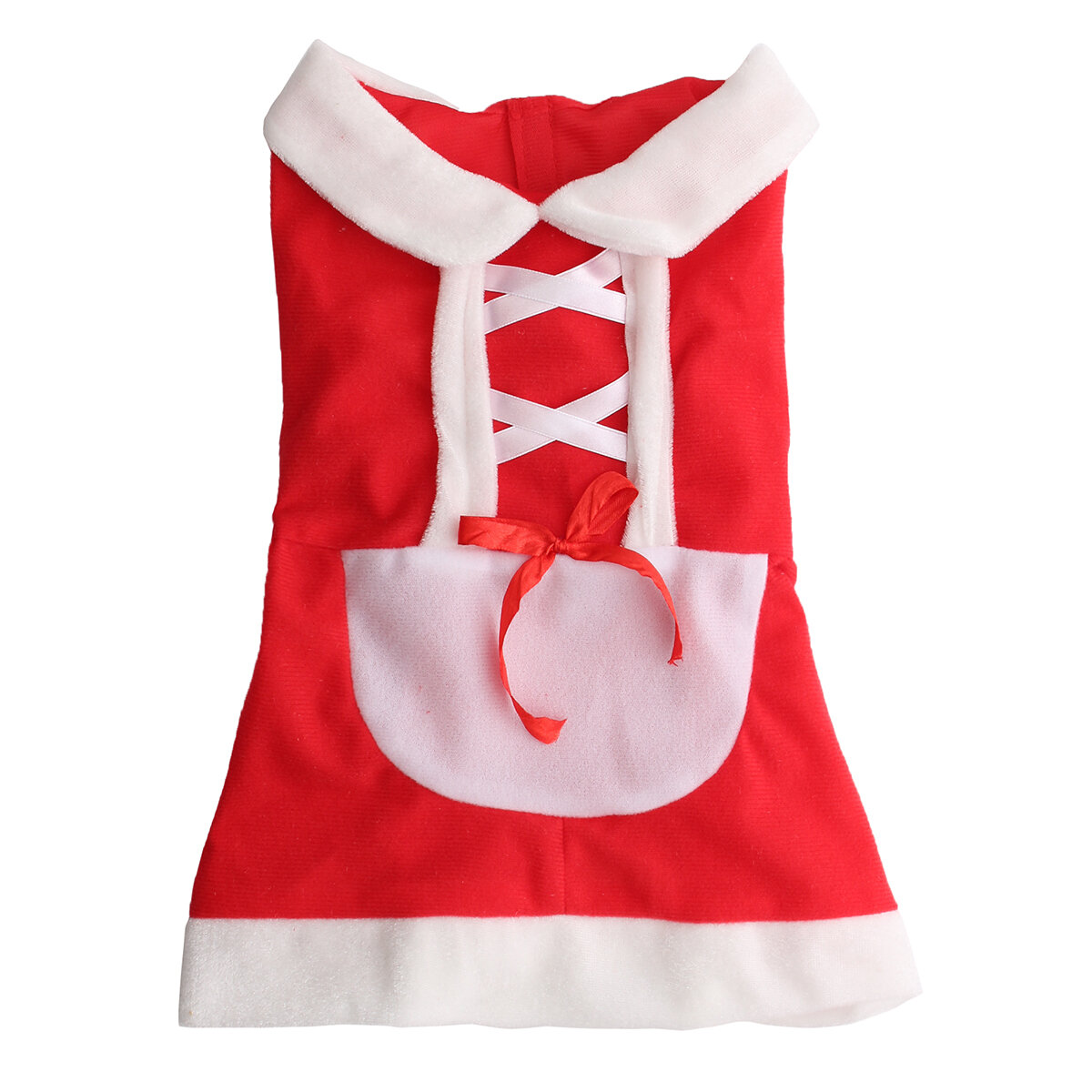 Pet Puppy Dog Cat Christmas Santa Claus Dress Clothes Costume Coat Apparel Coats-heyidear