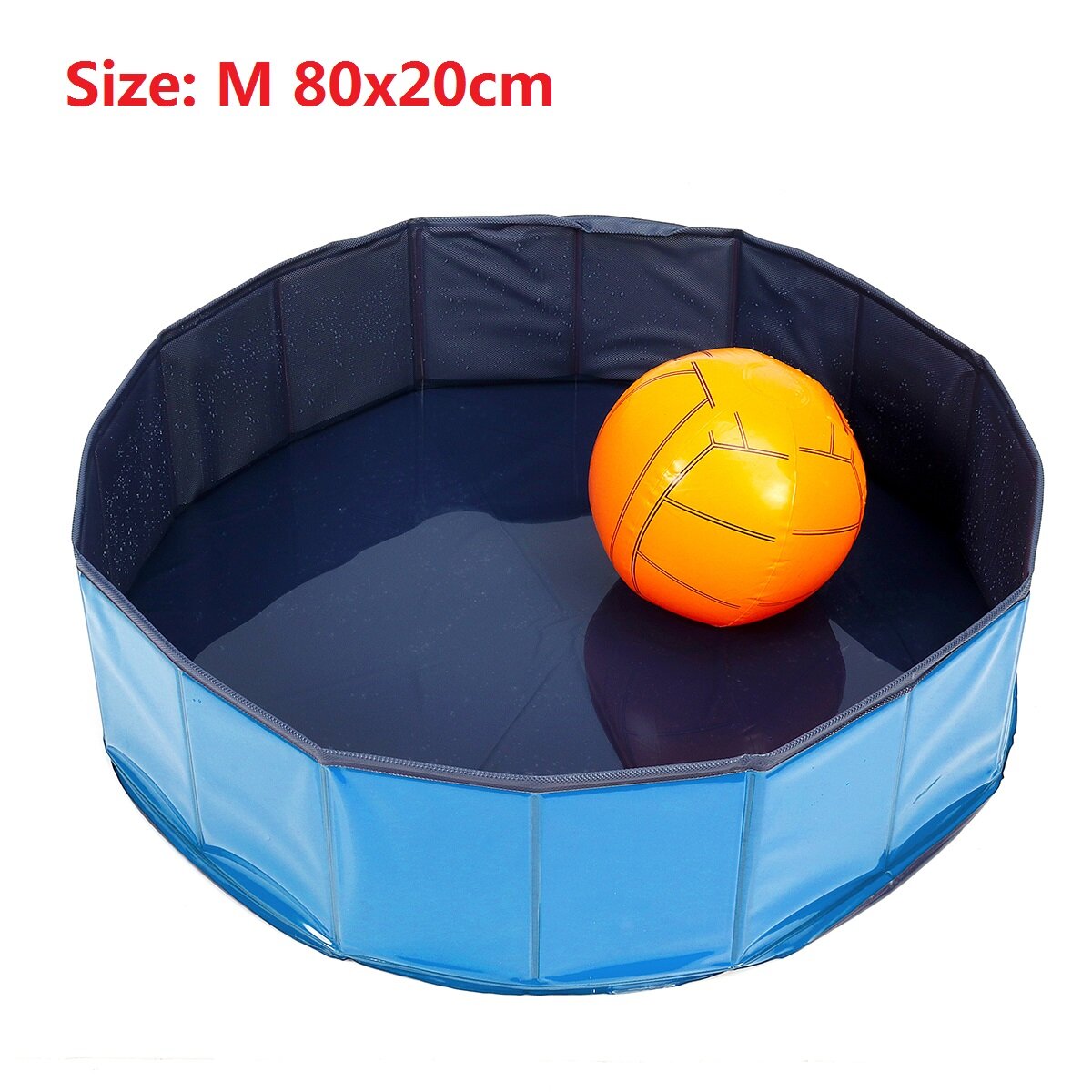Dog Foldable Swimming Pool Bath Tub Portable Outdoor Home Cat Puppy Pet Washer-heyidear