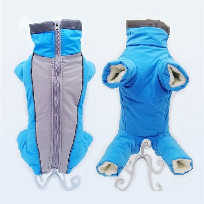 Waterproof Reflective Warm Pet Dog Coat Winter Thick Jacket Clothes Jumpsuit-heyidear