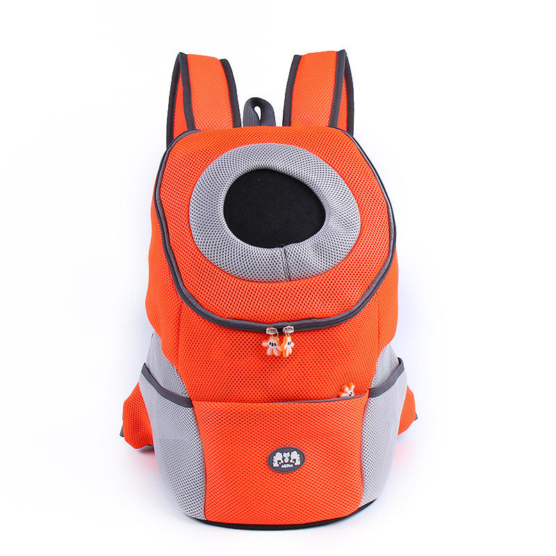 Outdoor Pet Dog Carrier Bag Pet Dog Front Bag Double Shoulder Portable Travel Backpack Mesh Backpack Head-heyidear