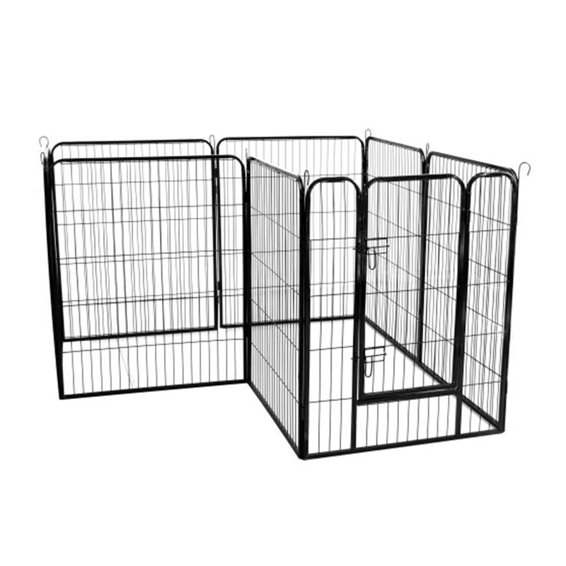High Quality Wholesale Cheap Best Large Indoor Metal Puppy Dog Run Fence Iron Pet Dog Door Playpen-heyidear