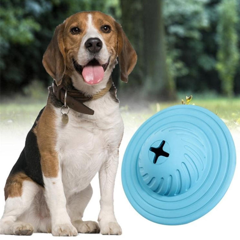 Pet Biting Flying Disk Multifunction Leaking Device Biting Toys Non-Toxic-heyidear