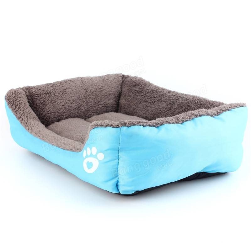 M Size Dog Cat Pet Puppy Kennels Beds Mat Houses Doghouse Warm Soft Pad Blanket-heyidear