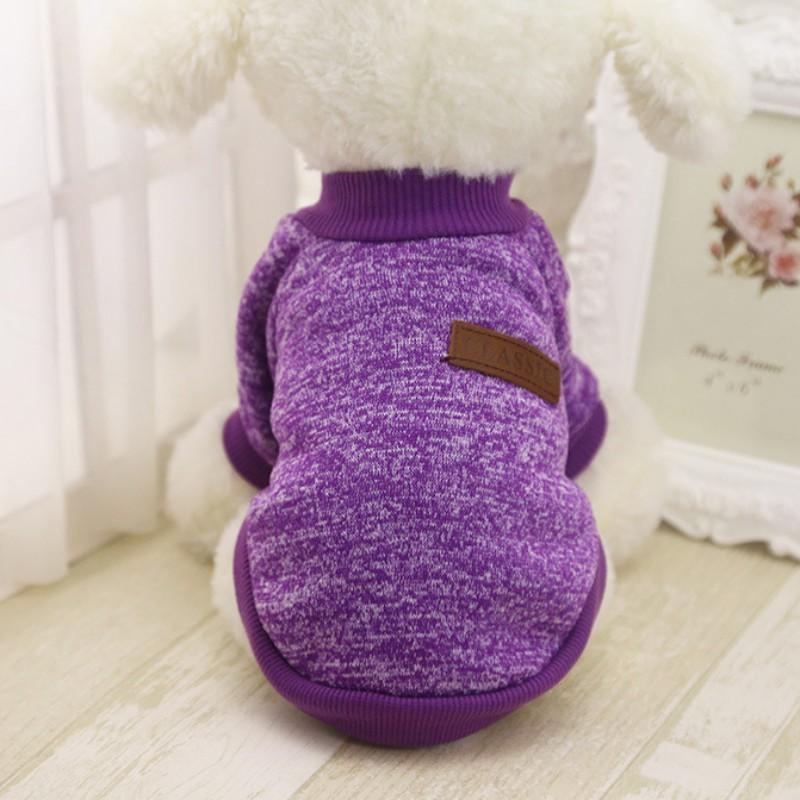 Dog Clothes Warm Puppy Outfit Pet Jacket Coat Winter Dog Clothes Soft Sweater Clothing-heyidear
