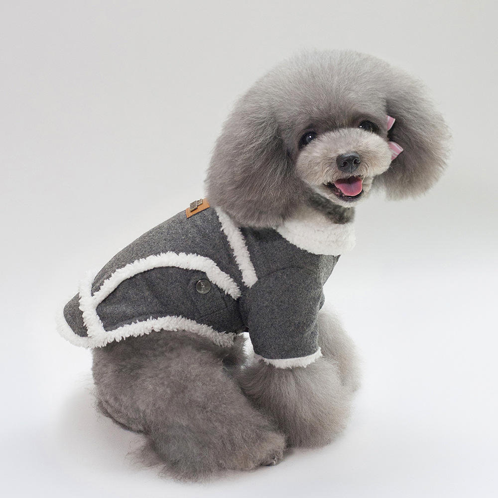 2018 Autumn Winter Pet Clothes Dog Woollen Coats-heyidear
