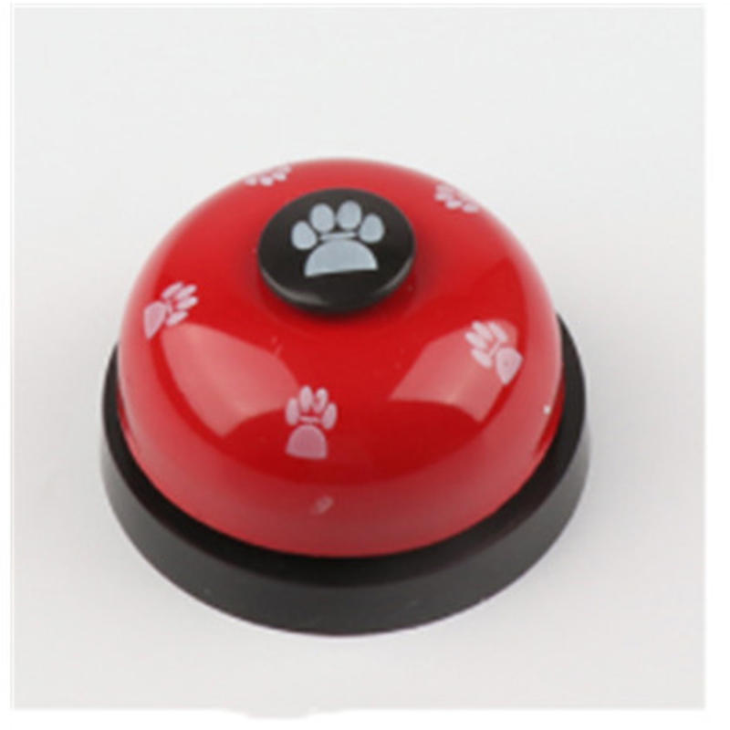 Pet Press Jingle Dog Cat Trainer Pet Intelligence Toy Footprints Press Bells Dog Paw Prints Ringer-heyidear