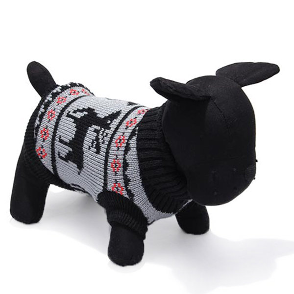 Deer Pet Dog Knitted Breathable Sweater Outwear Apparel-heyidear