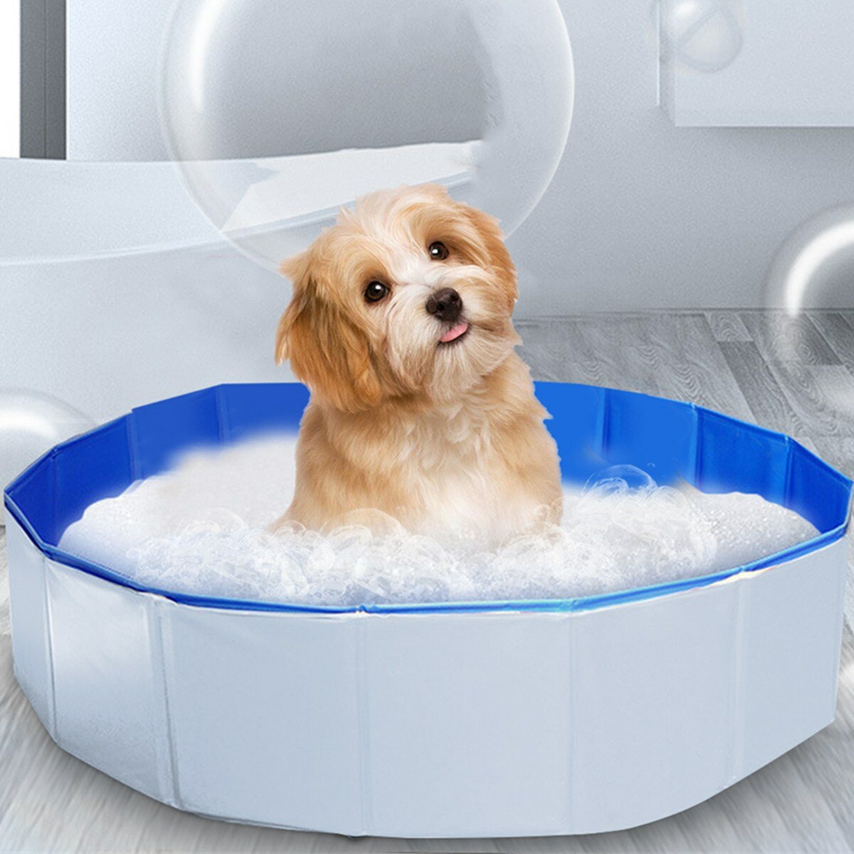 Pet Outdoor Swimming Pool Shower Foldable Pet Swimming Pool Easy Carry Dog Cat Pet Shower Swimming Pool-heyidear
