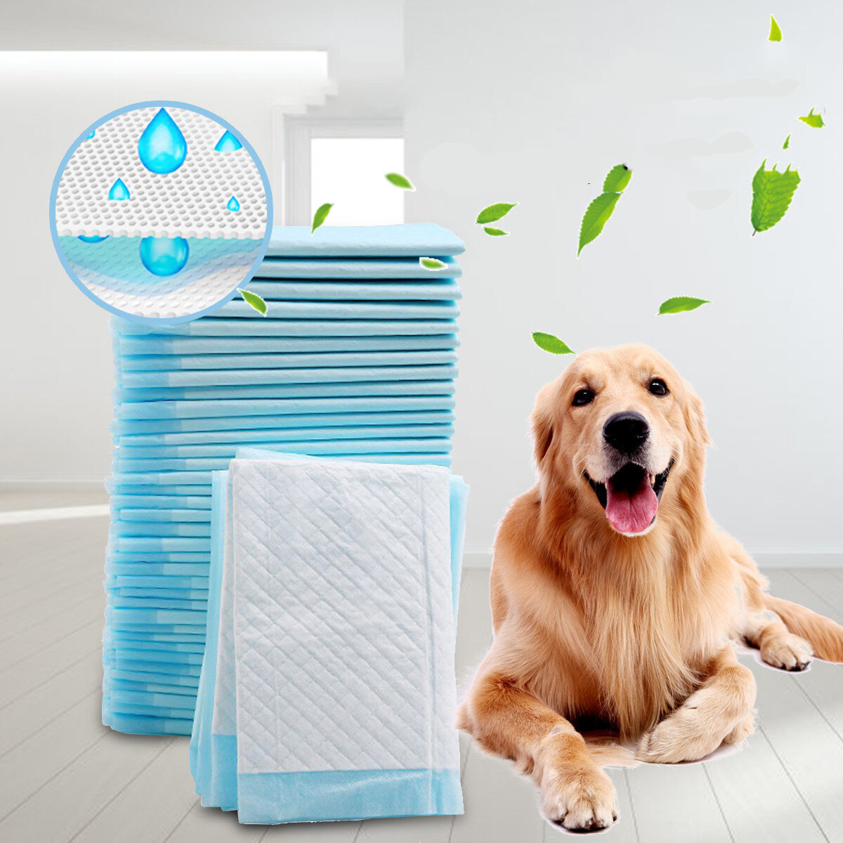 Pet Dog Diapers Disposable Heavy Absorbency Underpads Pet Dog Training Urine Pad Diapers for Dogs Cleaning Diapers-heyidear