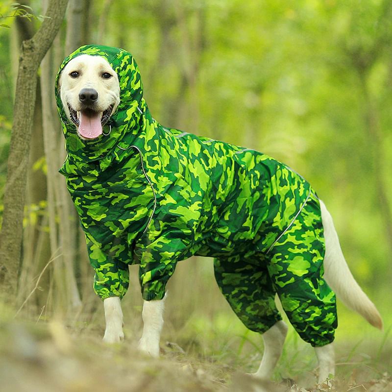 Reflective and Waterproof Raincoat for Dog-heyidear