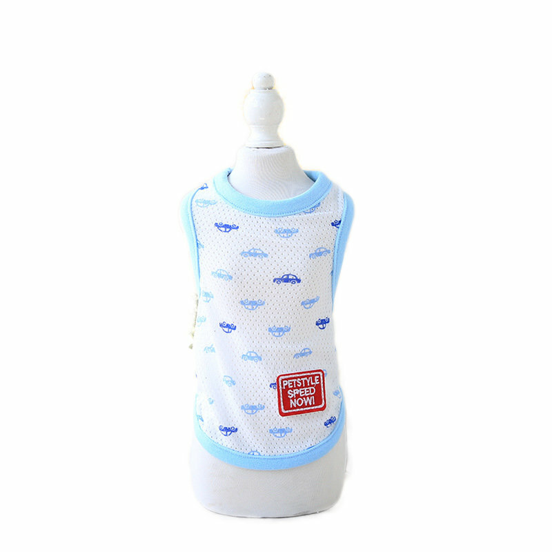 Cartoon Dot Cotton Dog Vest T-Shirts Pet Products Clothes For Dog Pet Dog Clothing Pet T-shirt-heyidear