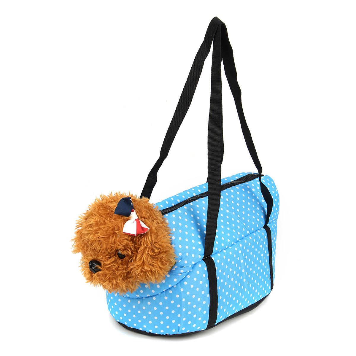 Padded Pet Carrier Bag Nylon Waterproof Travel Zip Lock Carabiner Portable Safe-heyidear