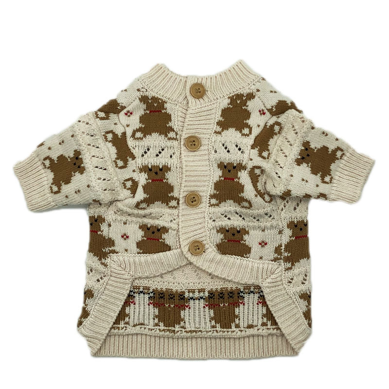 Winter Cardigan Sweater for Small Dog-heyidear