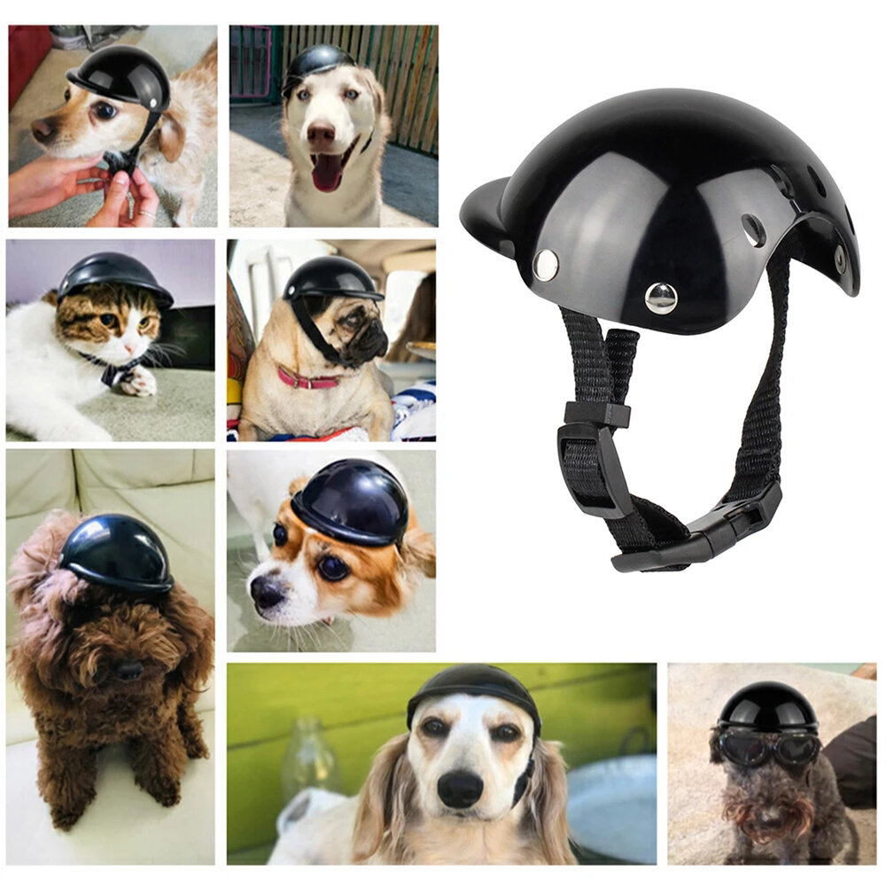 Pet Motorcycle Helmet Toys Cap Pet Supplies Outdoor Riding Dog Photo for Household Animal Dogs Accessories-heyidear
