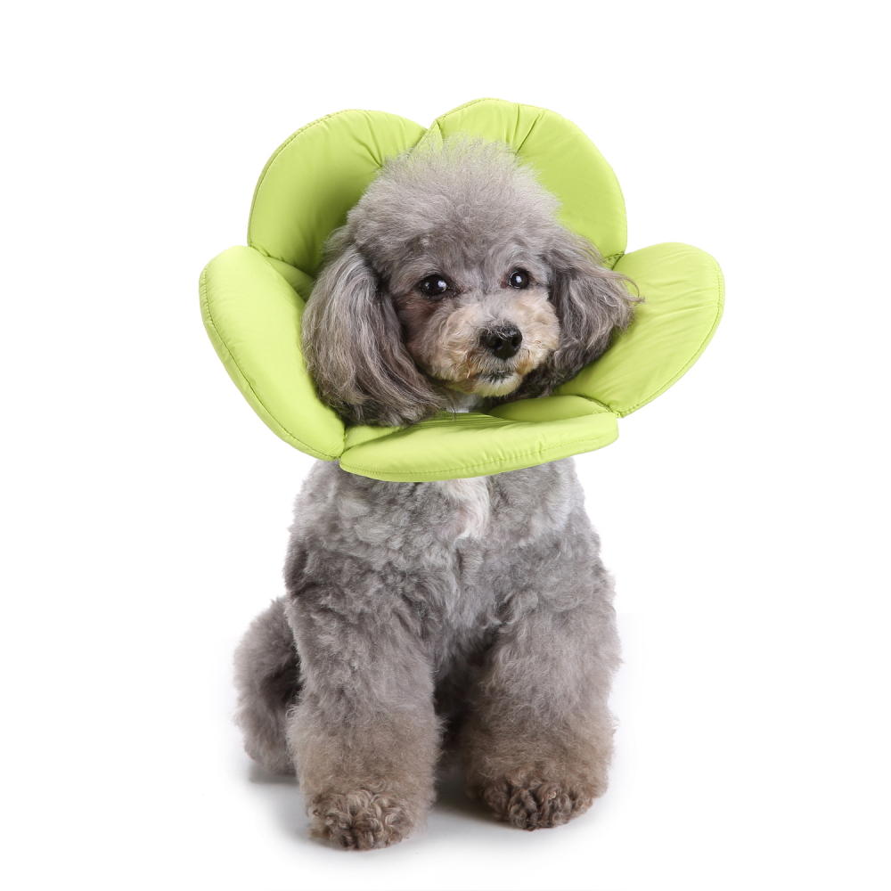 Soft Sponge Flower Shape Dog Cat Collar Pet Elizabeth Circle Wound Healing Medical Anti-Bite Collar-heyidear