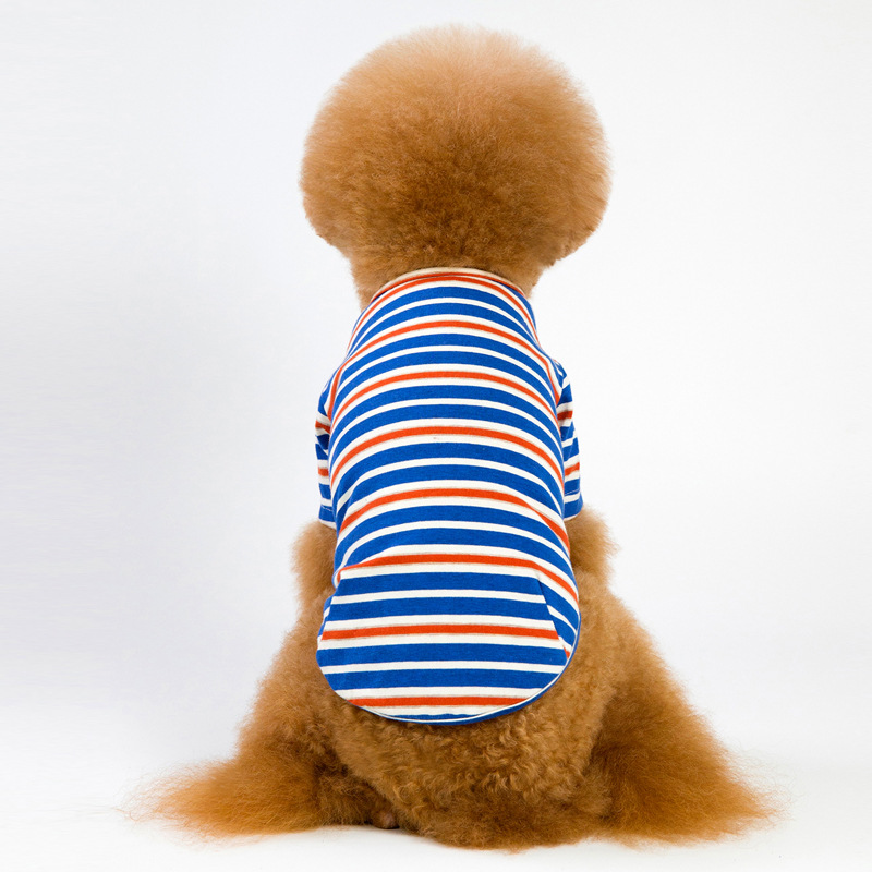 Small and Medium Dog Striped T-shirt | heyidear-heyidear