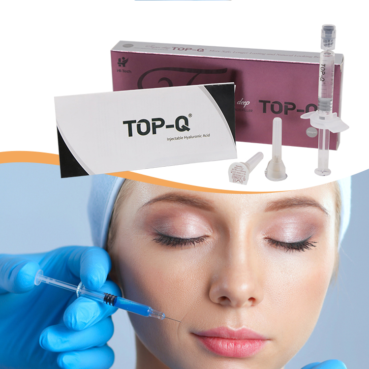 1ML TOP-Q ® Ce Approved  Sodium Hyaluronate Gel Injectable Dermal Fillers Serum Skinbooster