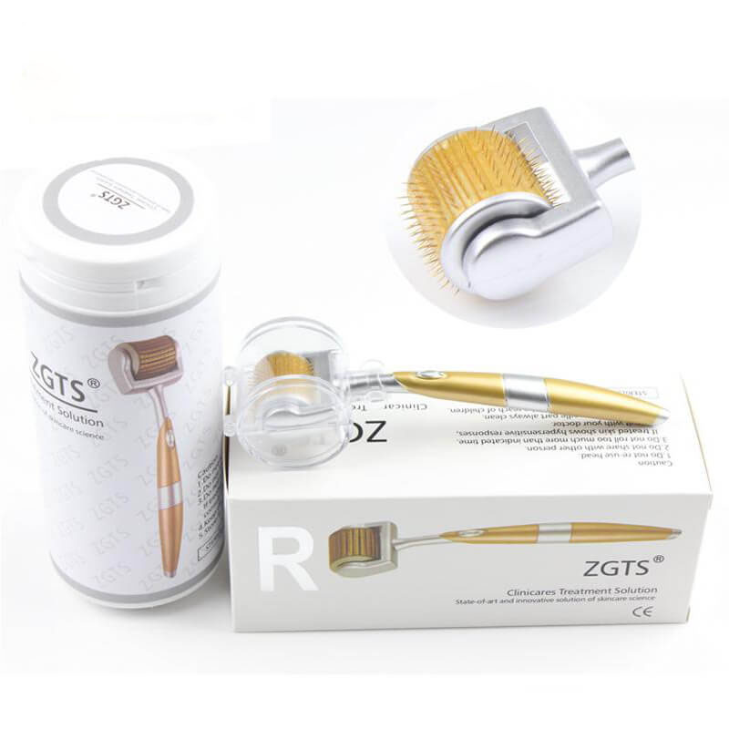 ZGTS 192 Gold Titanium Needle Microneedles Derma Roller Ice Stamp Microneedling