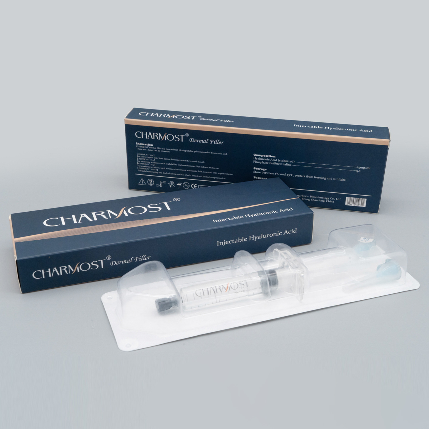 10ml Charmost ®  injectable Dermal Fillers Acid Hyaluronic Gel Prefilled Syringe For Skin Care Lip Injection
