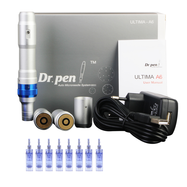 Derma pen A6 Auto Microneedle System Adjustable Needle Length Electric derma pen dr.pen