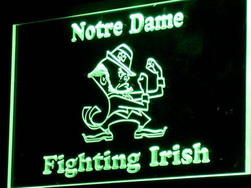 Notre Dame Fighting Irish Football LED Neon Sign
