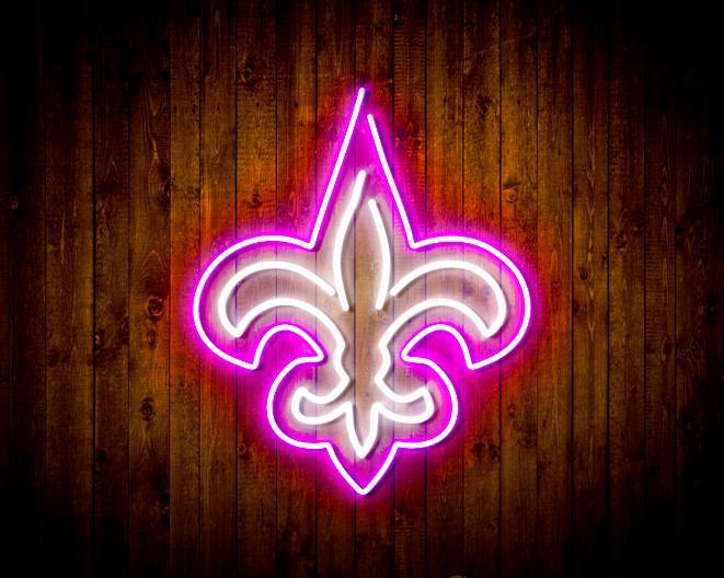 : Outerstuff New Orleans Saints Logo #00 Pink Dazzle