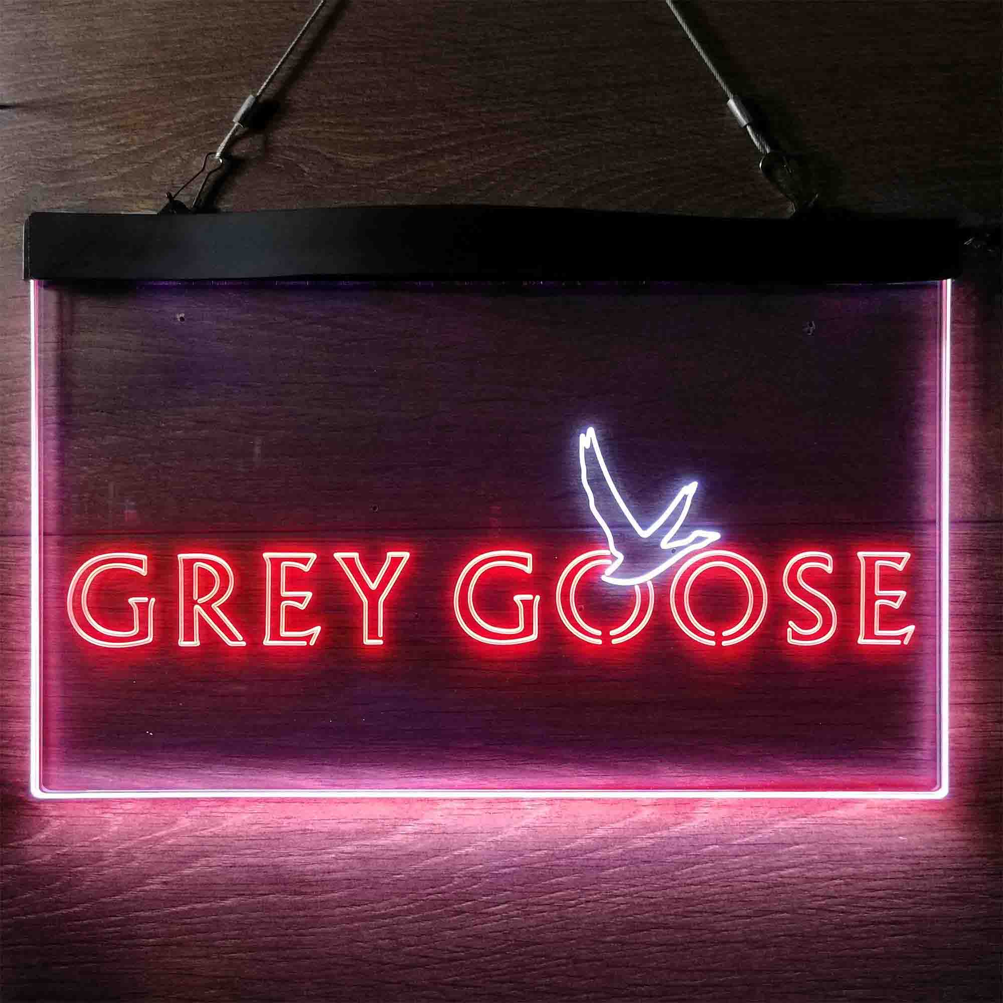 Grey goose LED neon light Sign Bar Club Pub Advertise Home Decore size 12 x 8 
