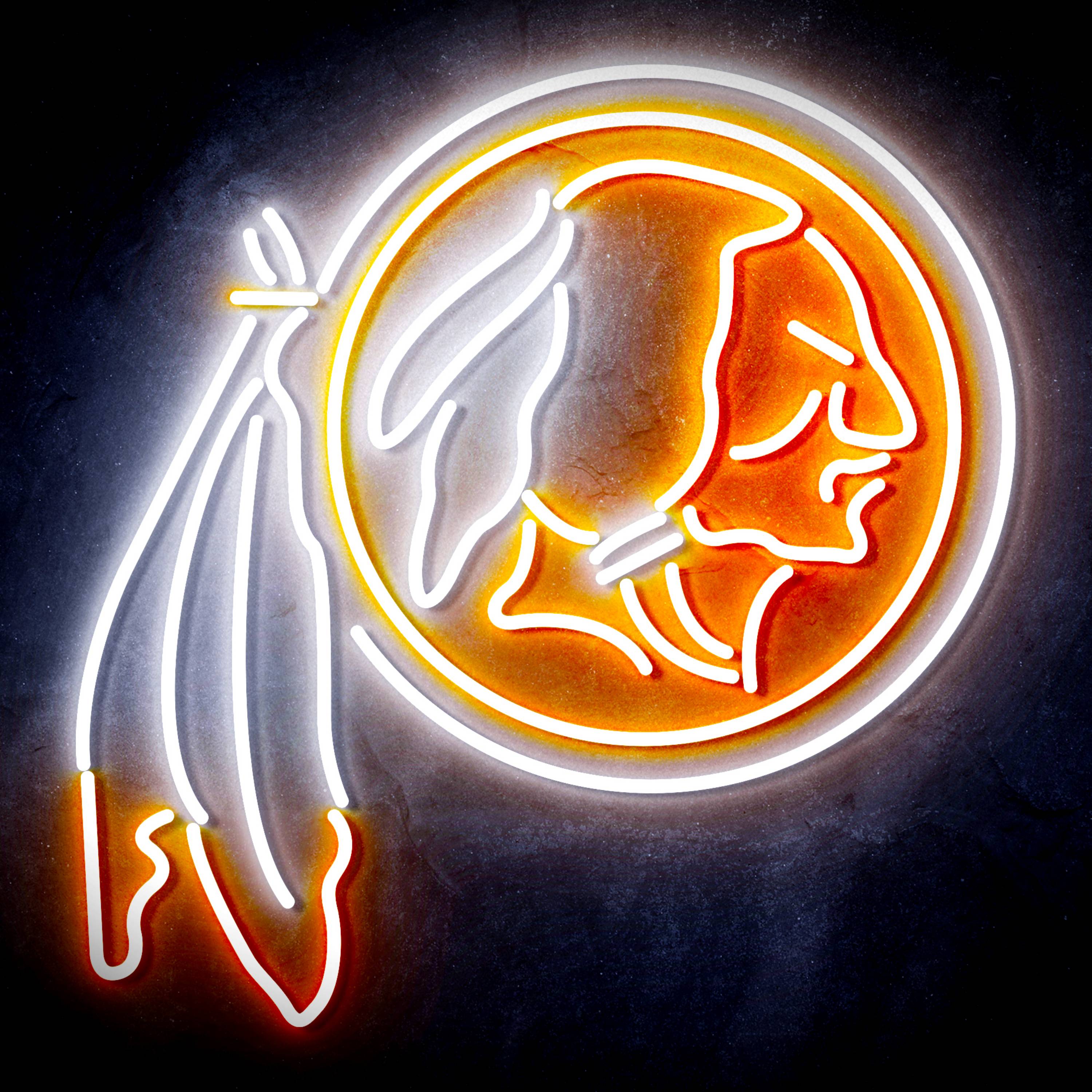 NFL Washington Commanders Large Flex Neon LED Sign