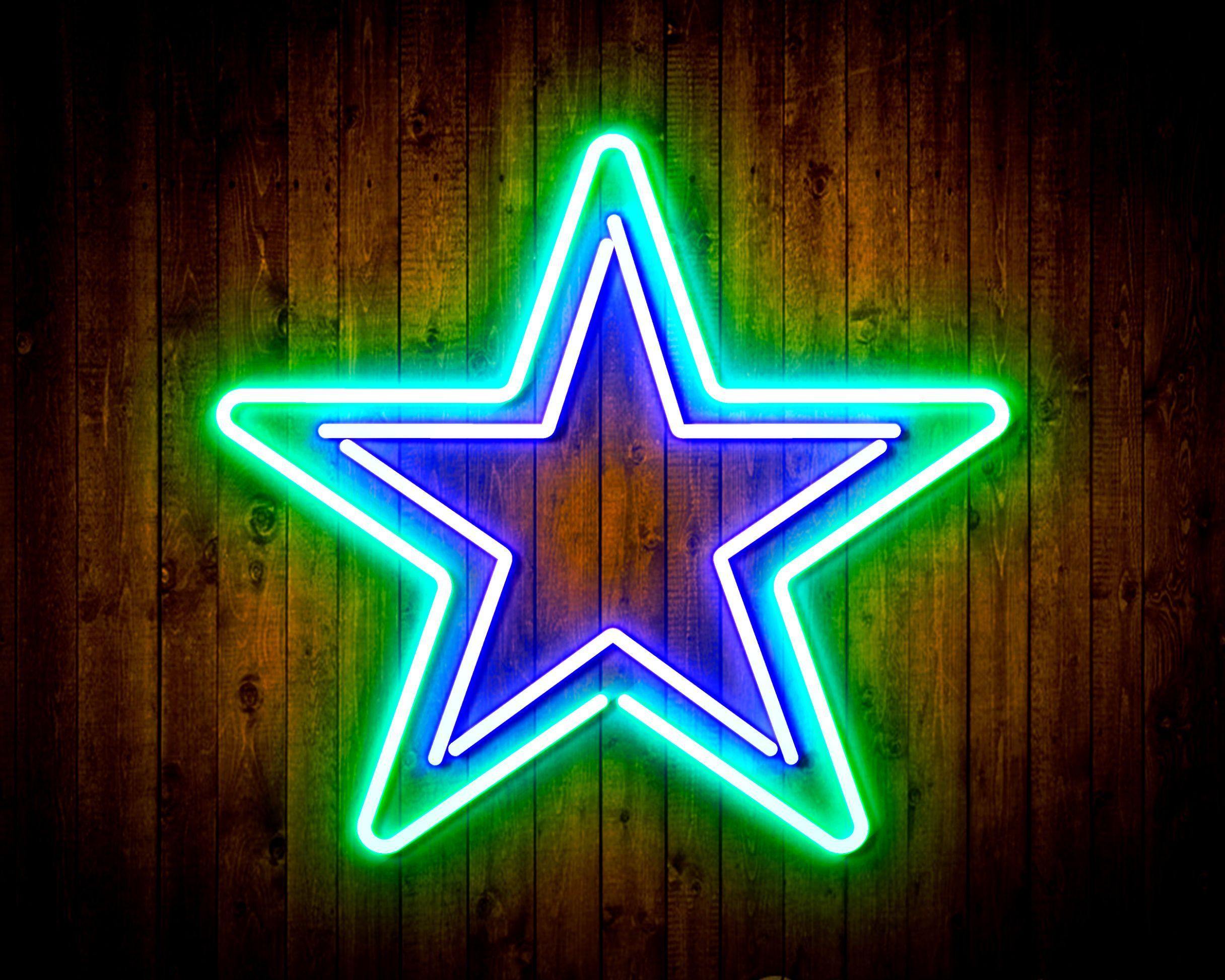 NFL Dallas Cowboys Neon LED Sign Home Decor Bar