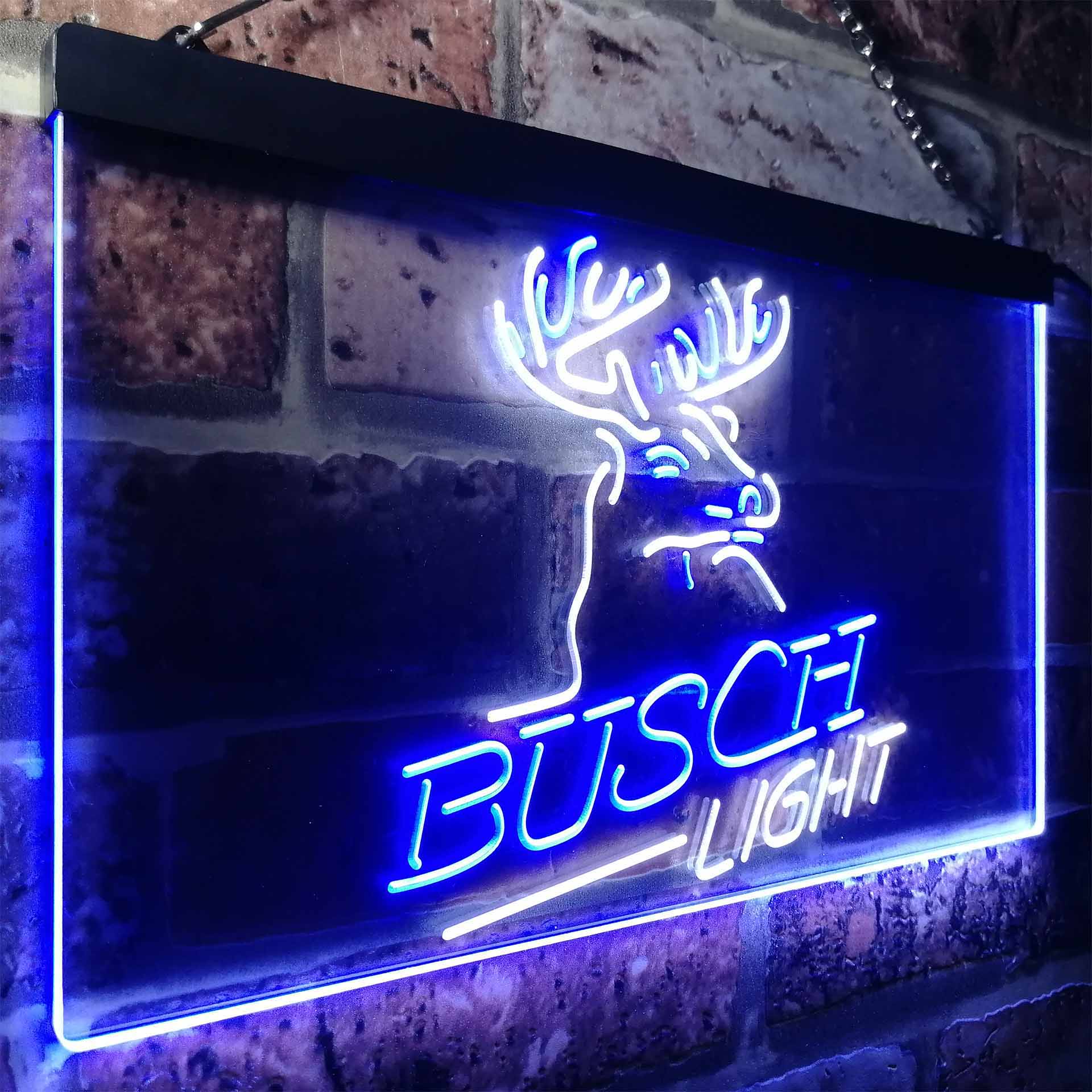 Buschs Light Beer Deer Bar LED Neon Sign