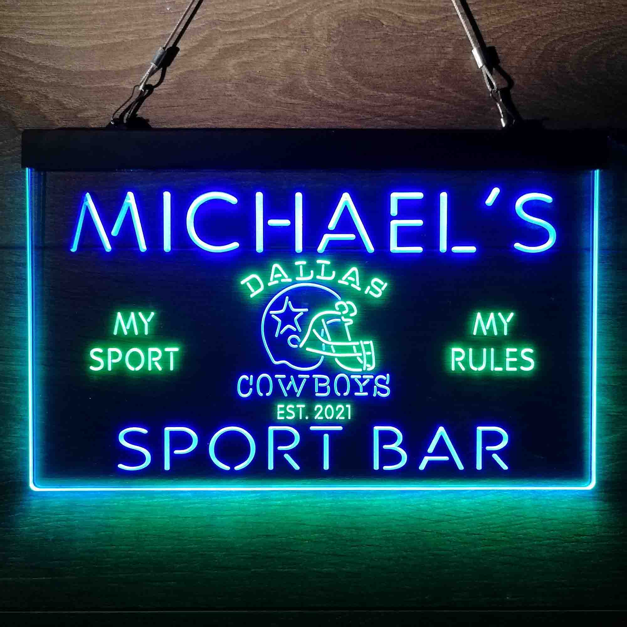 Dallas Cowboys Neon Bar Flex LED Sign