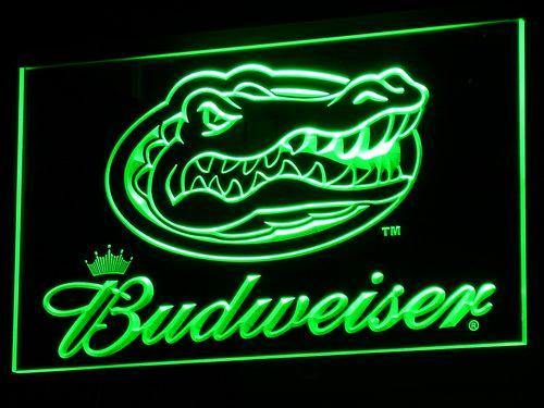 NCAA FLORIDA GATORS BUDWEISER Art Beer Bar Pub Store Garage Neon Sign lighting 