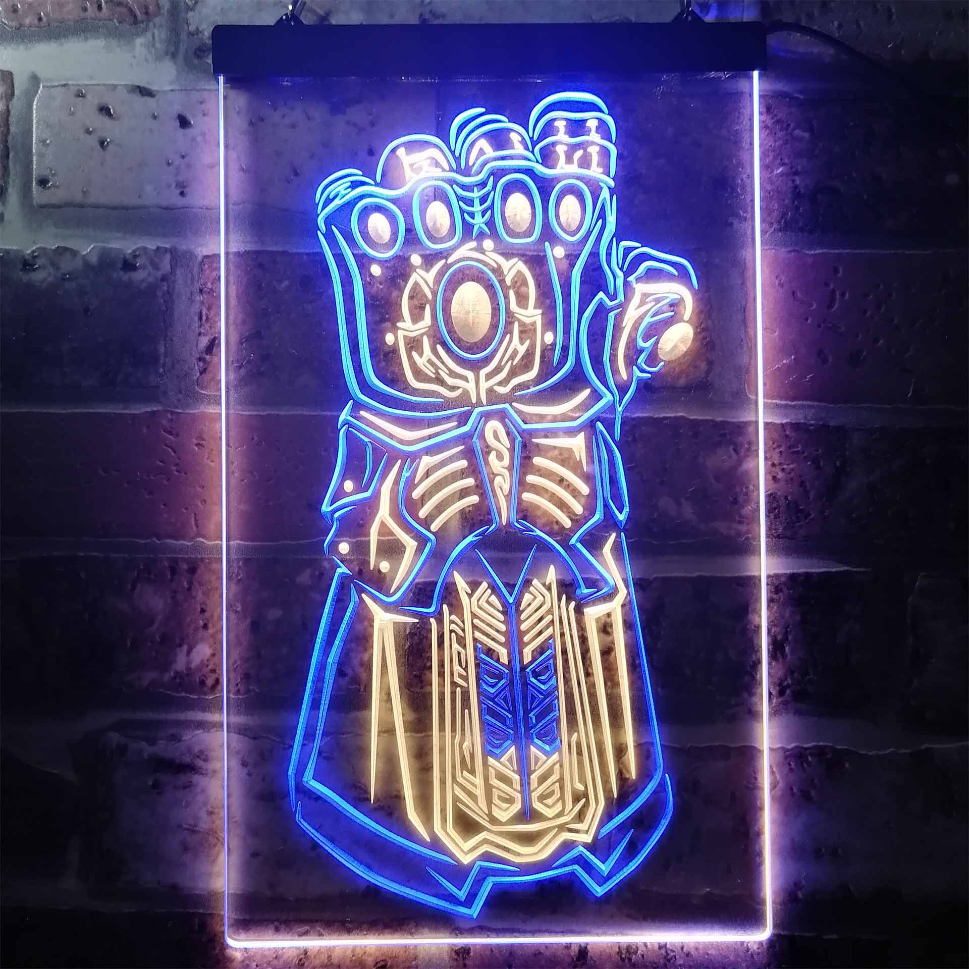 12" x 8" Avengers Infinity Gauntlet Thanos LED Neon Sign
