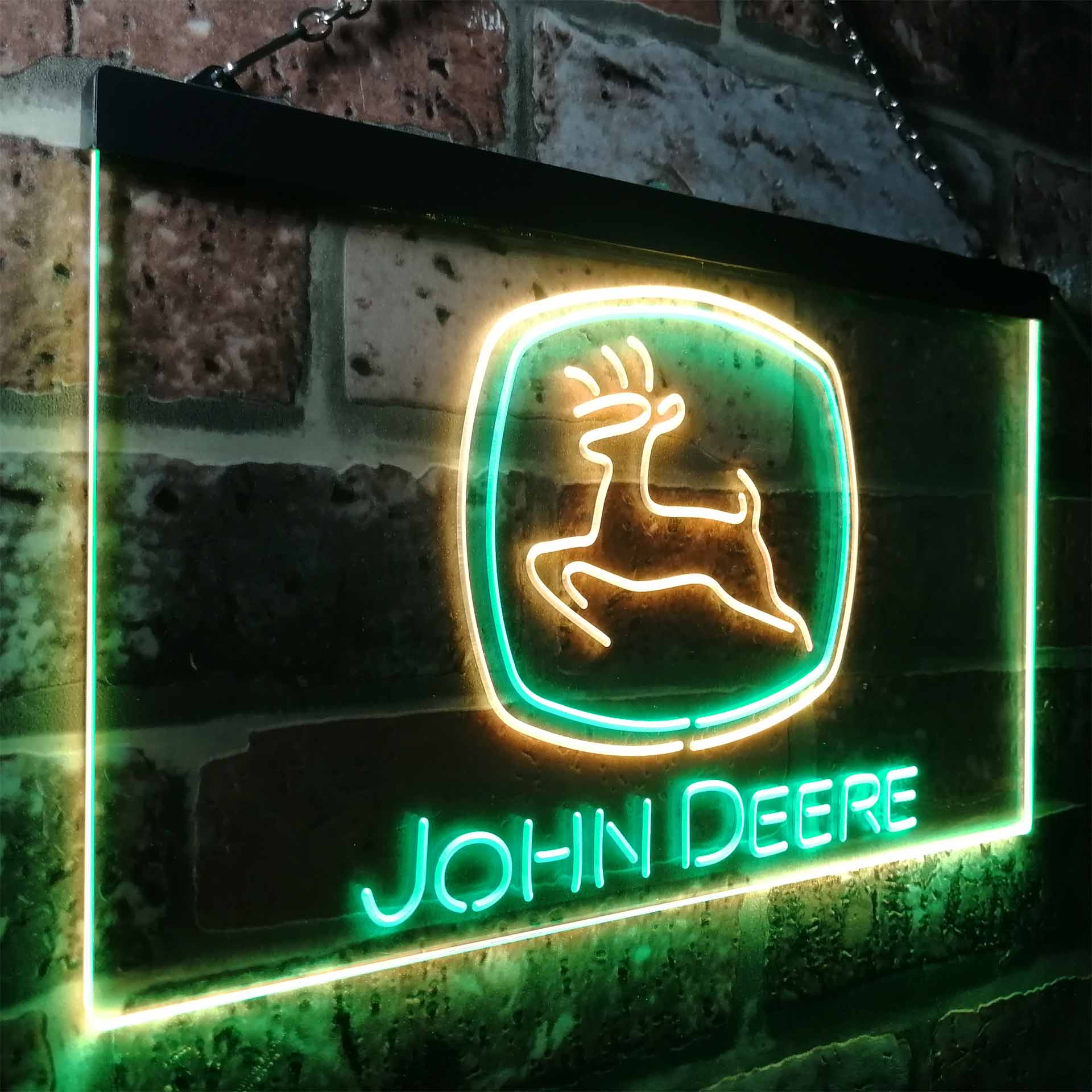 John Deere Equipment Colorful LED Neon Sign