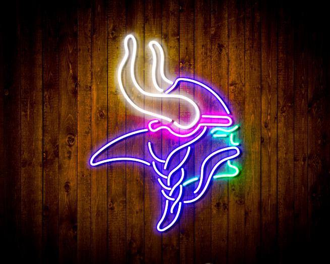 Minnesota Vikings NFL Football Club Personalized Neon Sign